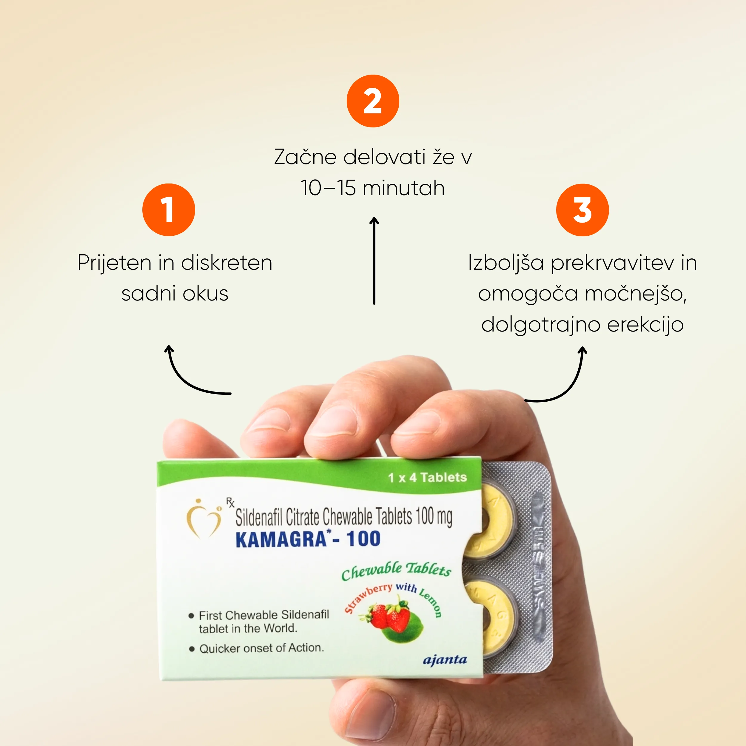 Kamagra Žvečilni Bonboni - slika 3
